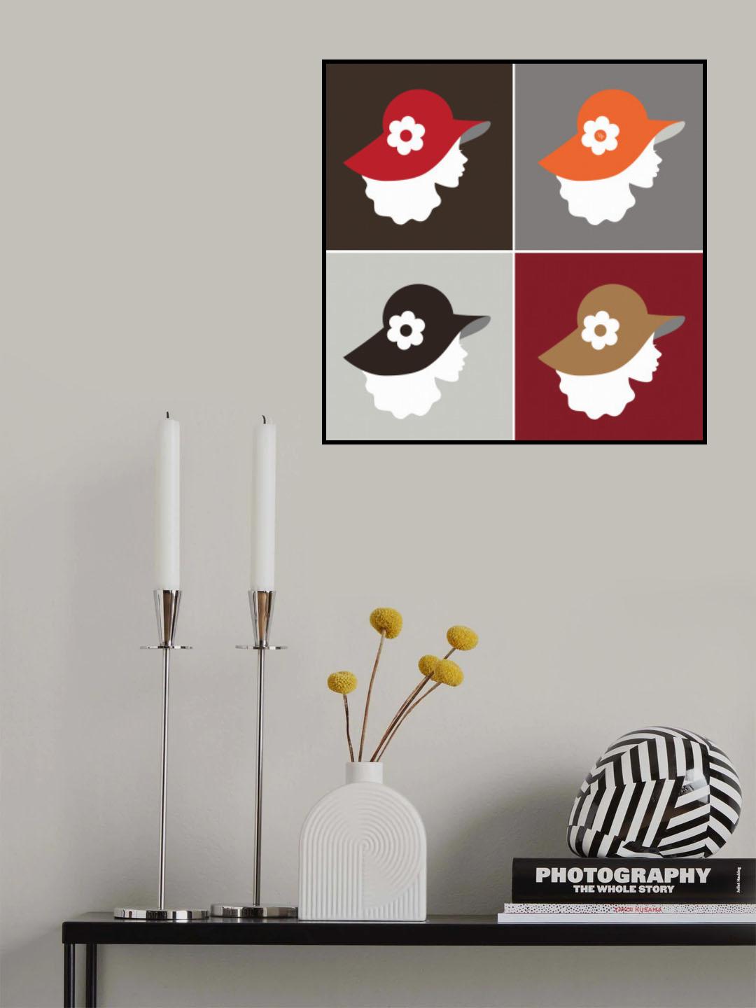 Hat Gals Poster och Canvastavla
