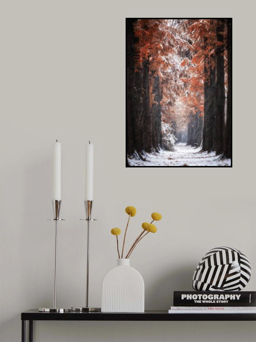 Snowy Day Poster och Canvastavla