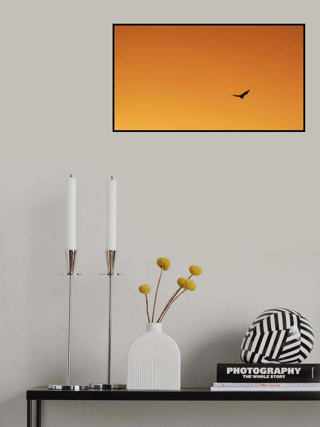 Sunset bat Poster och Canvastavla