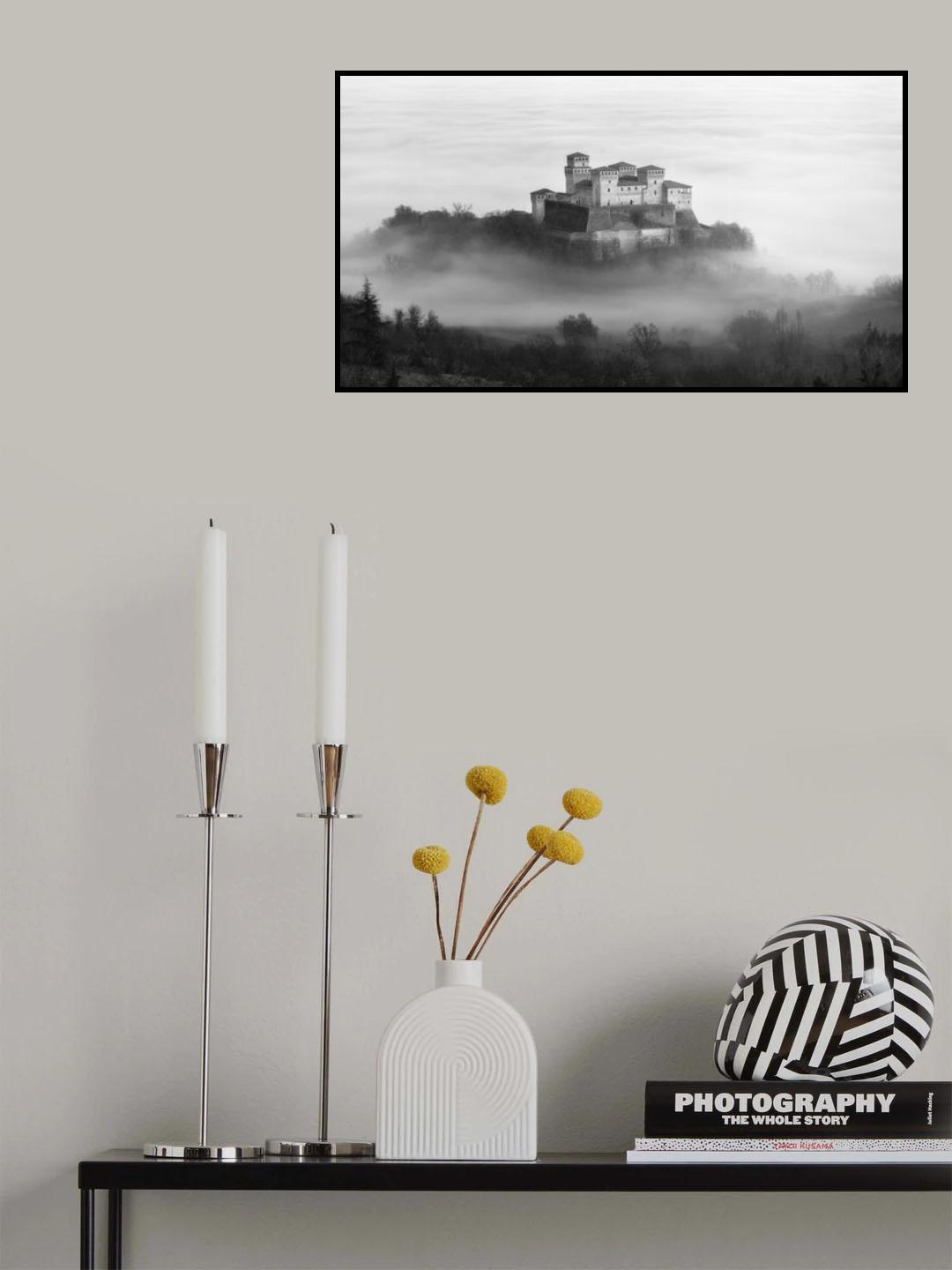 Castle over the fog Poster och Canvastavla