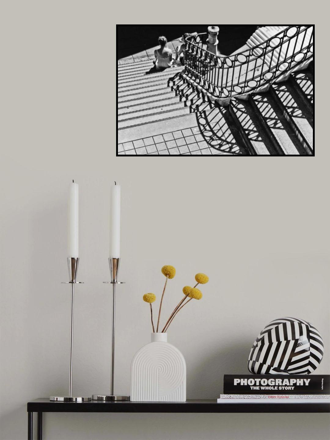 Confidential Stairs Poster och Canvastavla