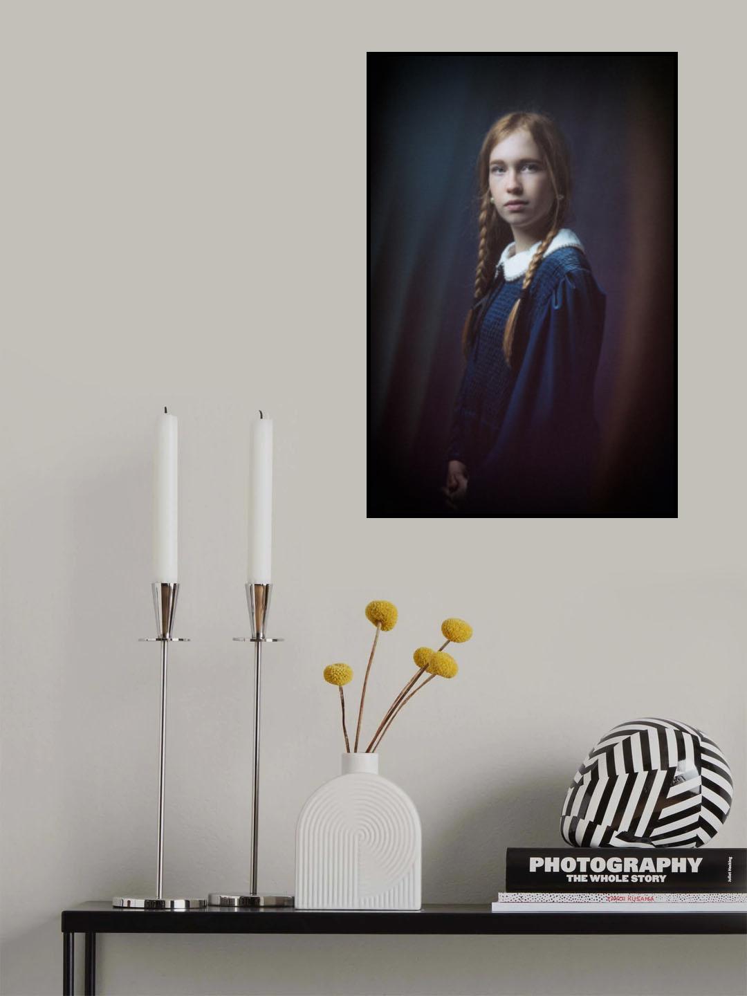 girl with blue dress Poster och Canvastavla