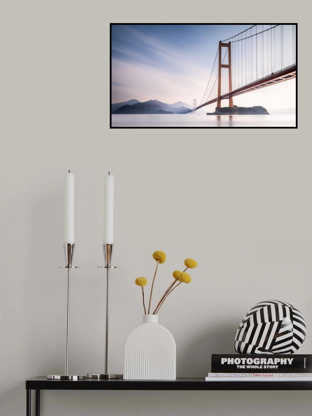 Xihou Bridge & Moon Bay Poster och Canvastavla