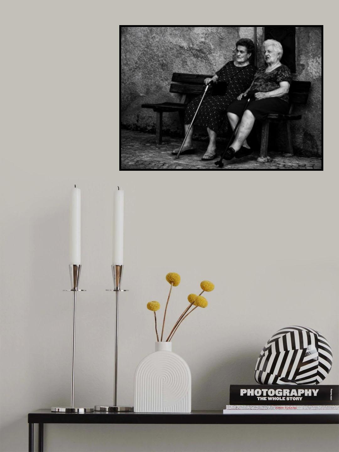 Old beauty of Scanno Poster och Canvastavla