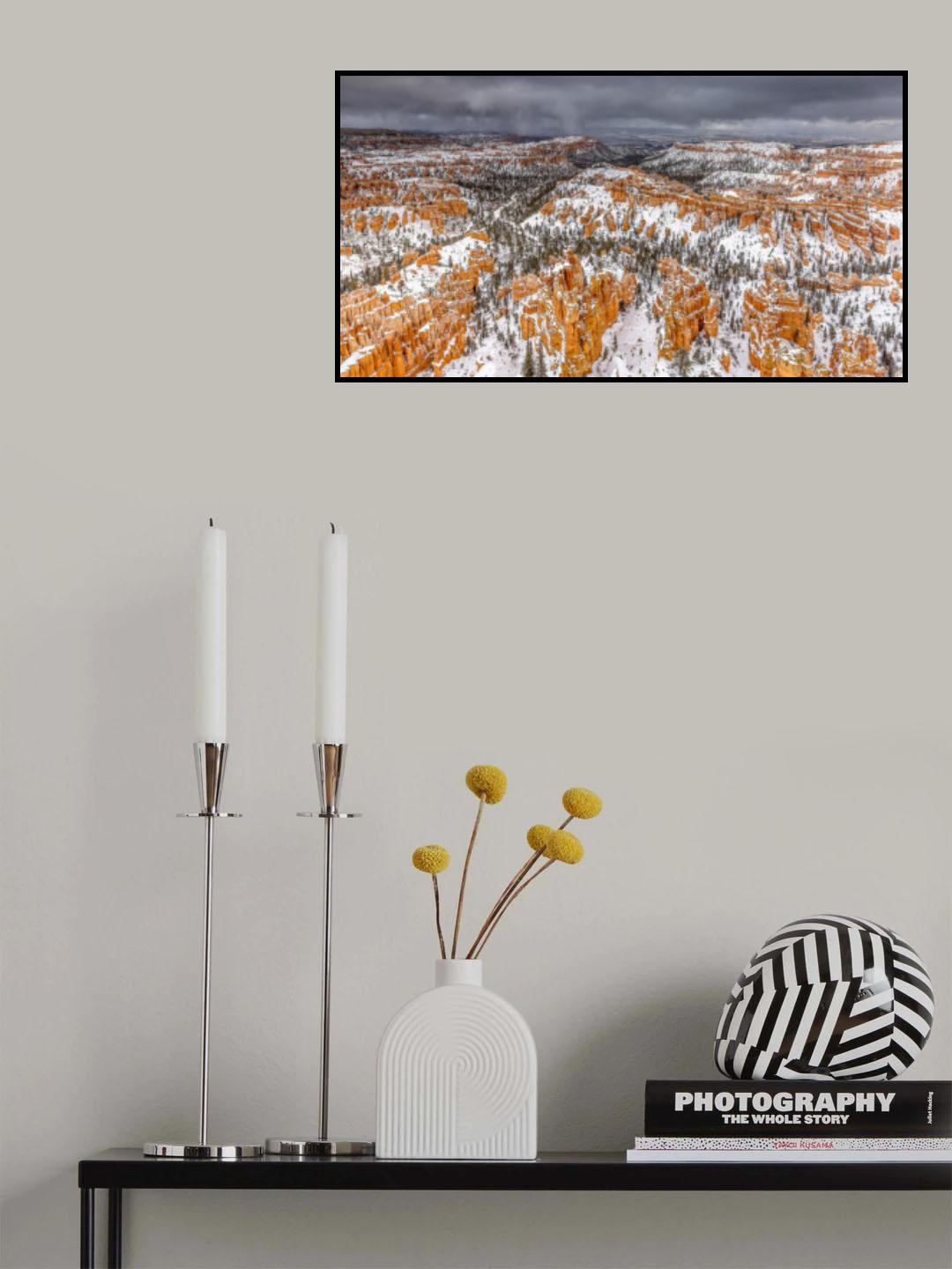 Bryce Canyon in Winter Poster och Canvastavla