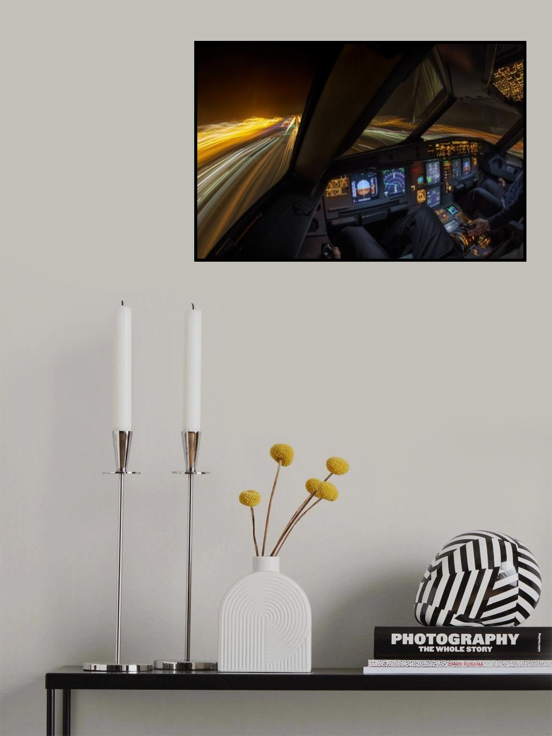 Night landing Poster och Canvastavla