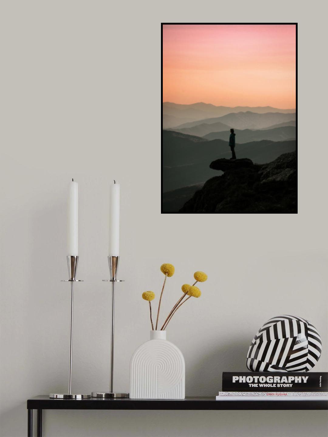 Mountain Peak Poster och Canvastavla