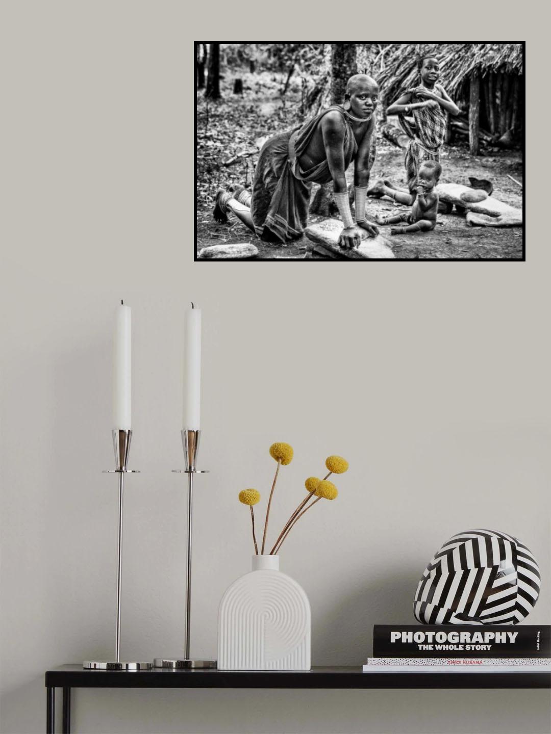 Surmi ethnic family. Poster och Canvastavla