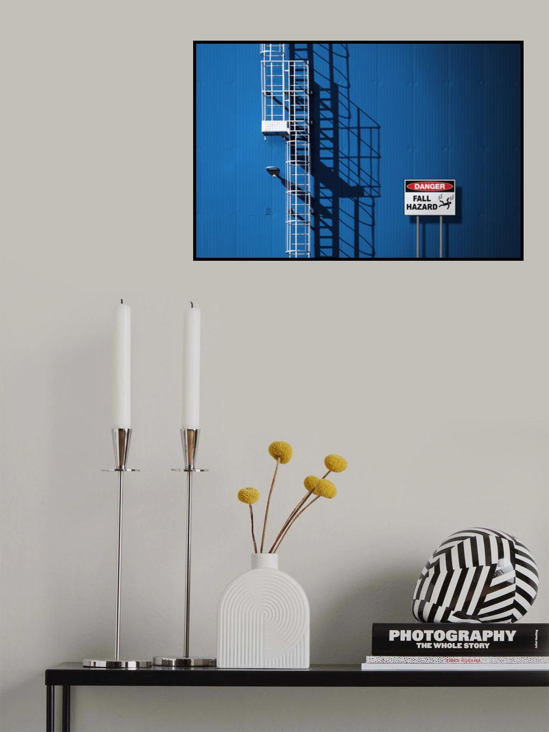 Fall Hazard Poster och Canvastavla