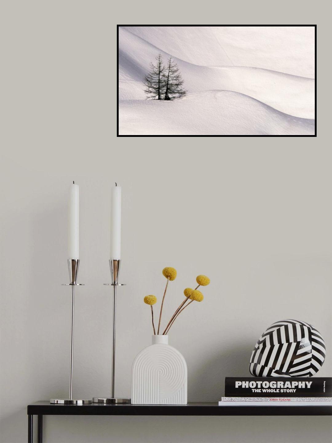 Trees in the snow 3 Poster och Canvastavla