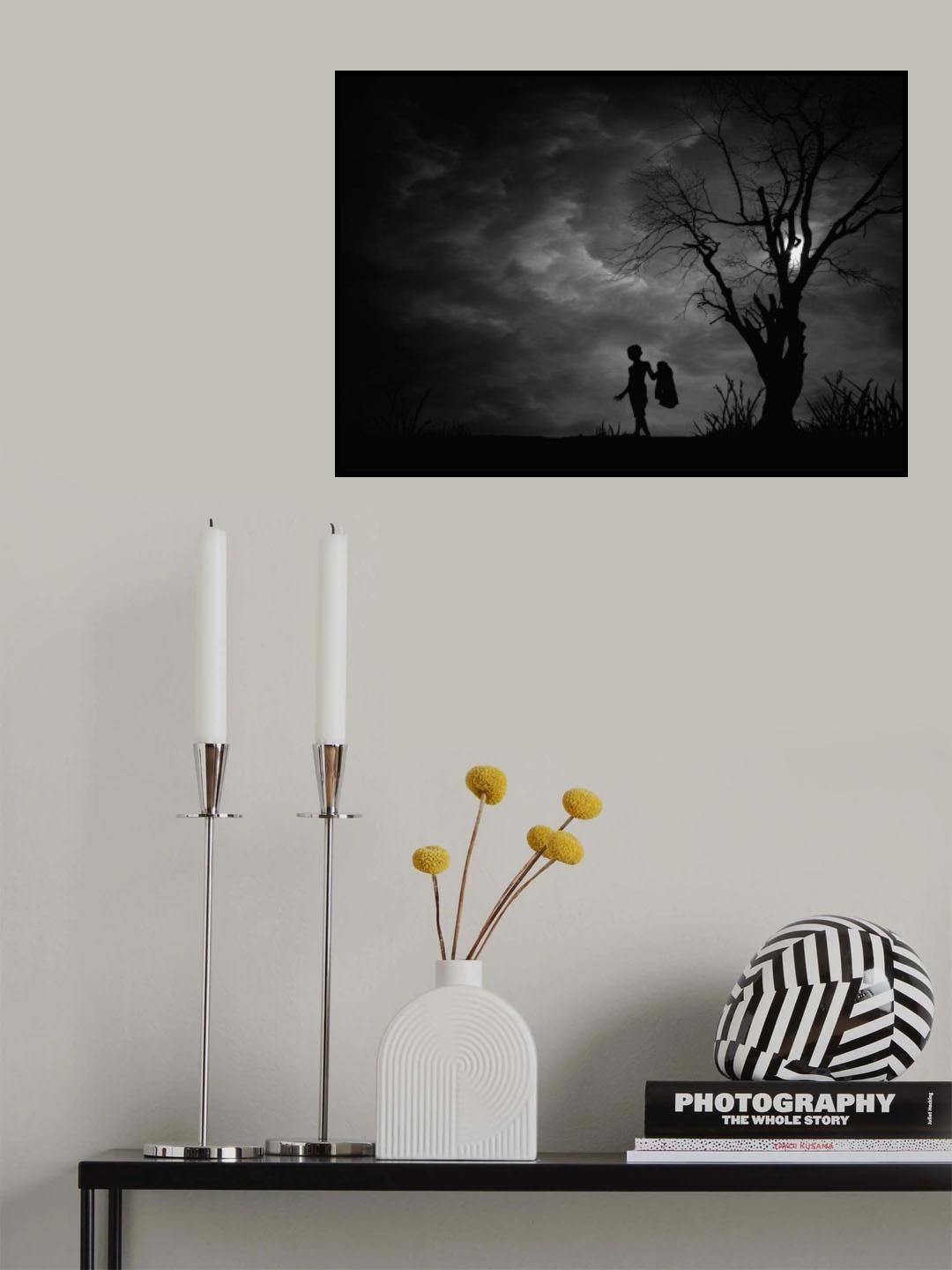 walking in the dark. Poster och Canvastavla