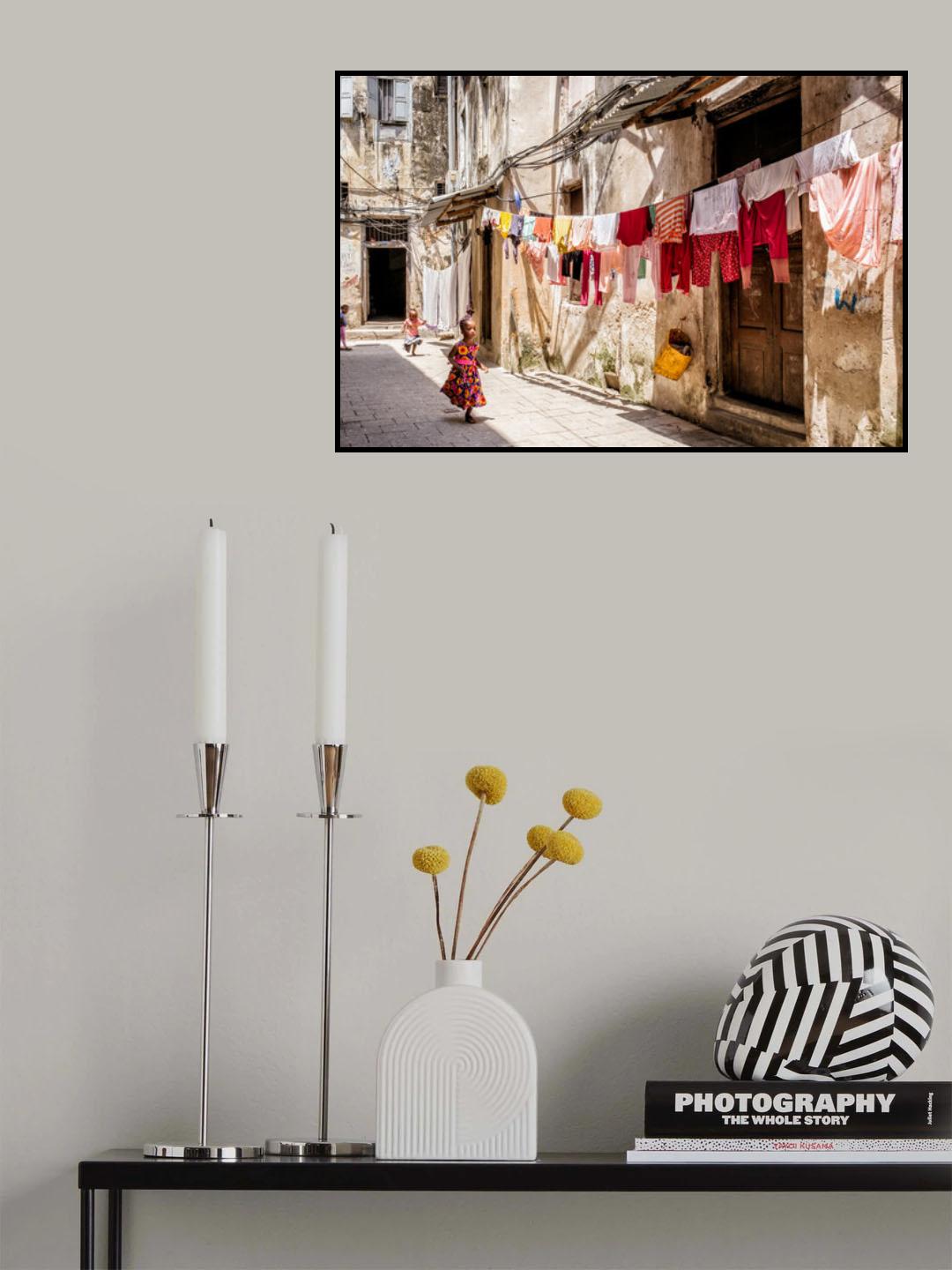 Washing lines Poster och Canvastavla