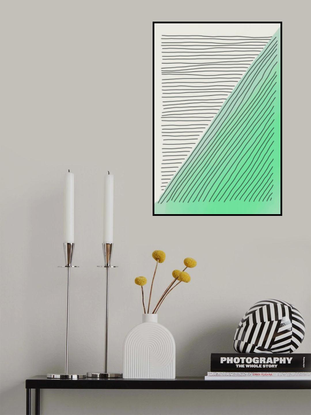 Green Minimalism #1 Poster och Canvastavla
