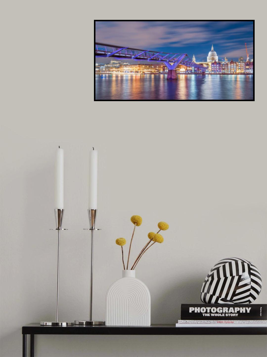 Millennium to St Pauls Poster och Canvastavla