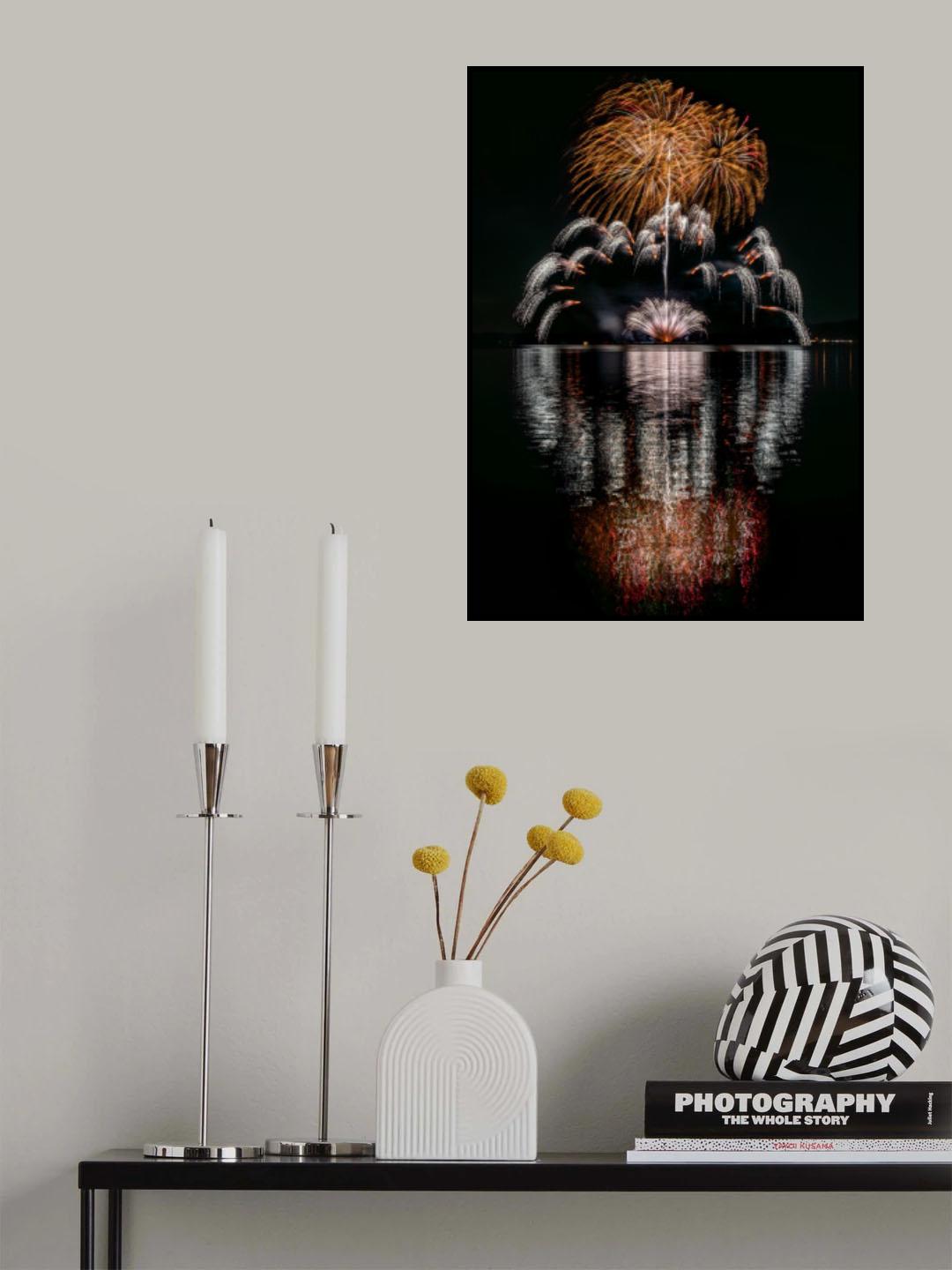 Fireworks Crown Poster och Canvastavla