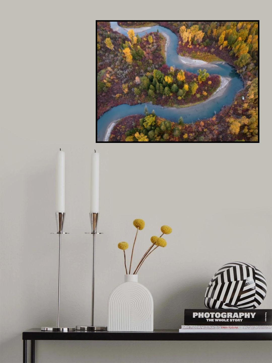Autumn creek Poster och Canvastavla
