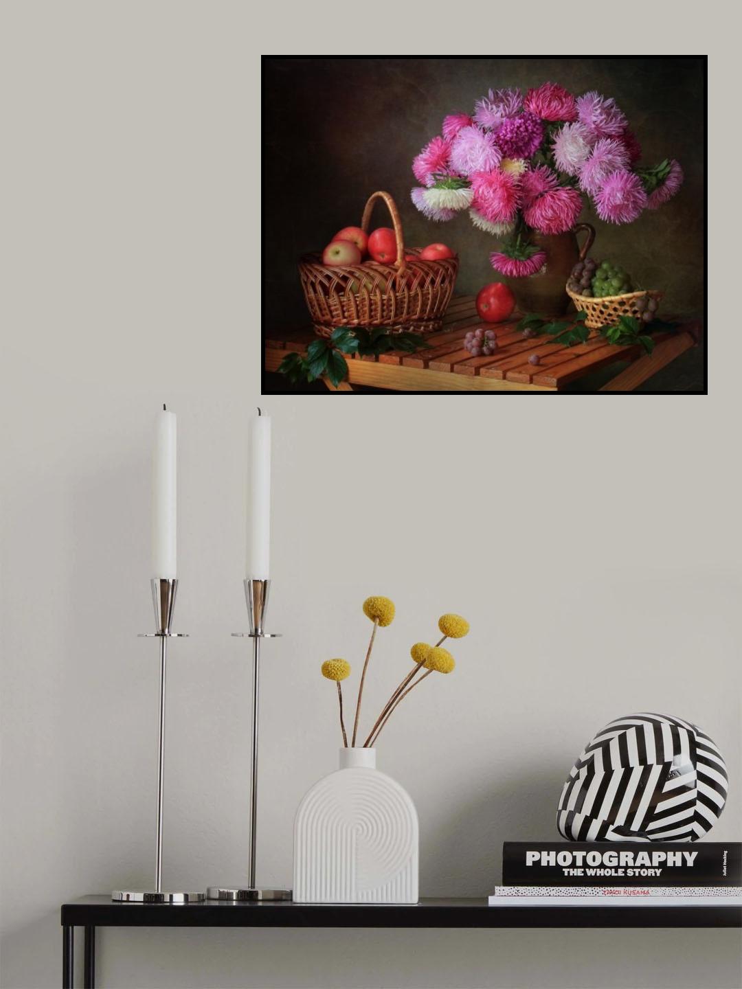 С цветами и плодами Poster och Canvastavla