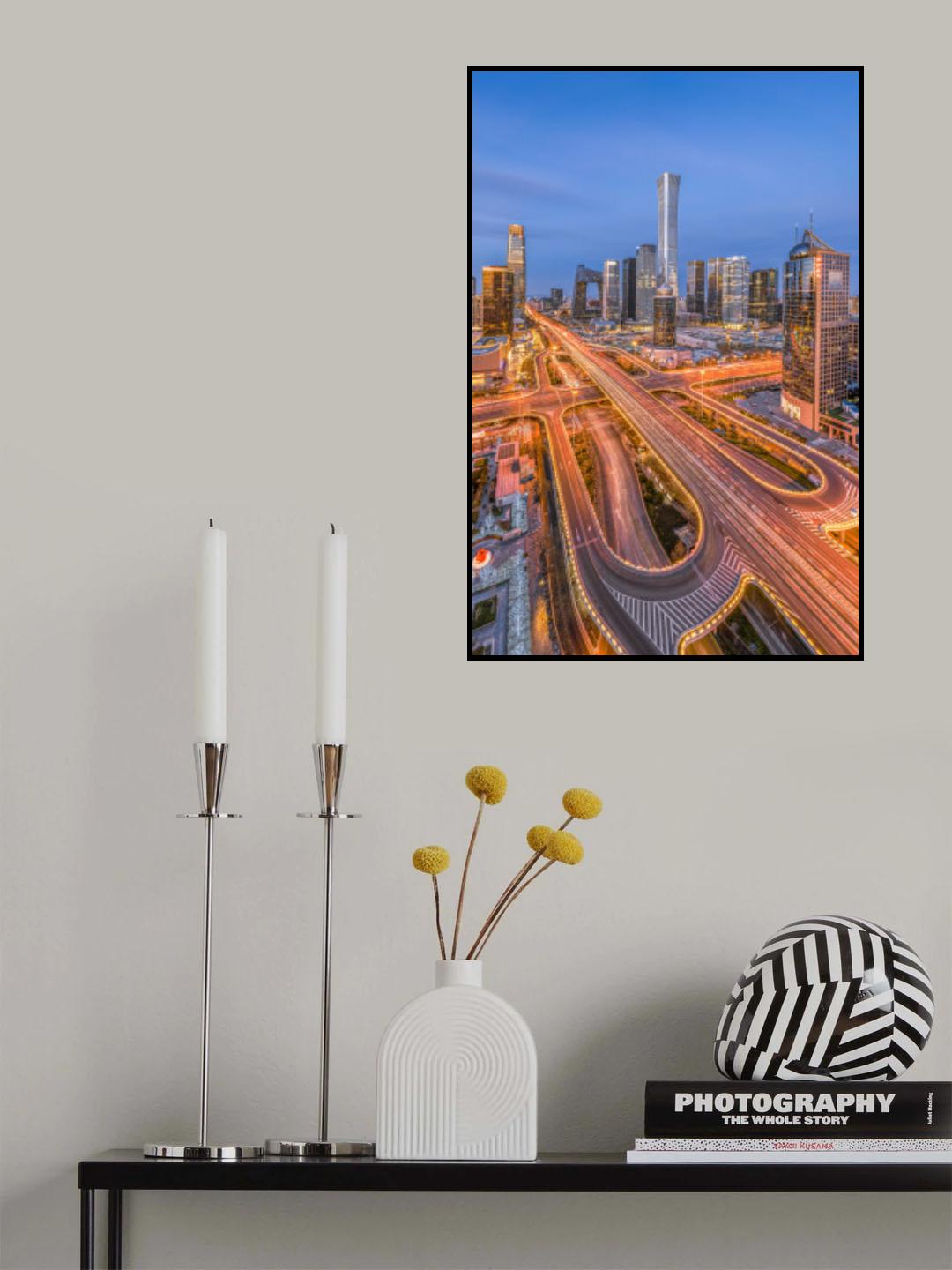 Guomao Bridge Poster och Canvastavla