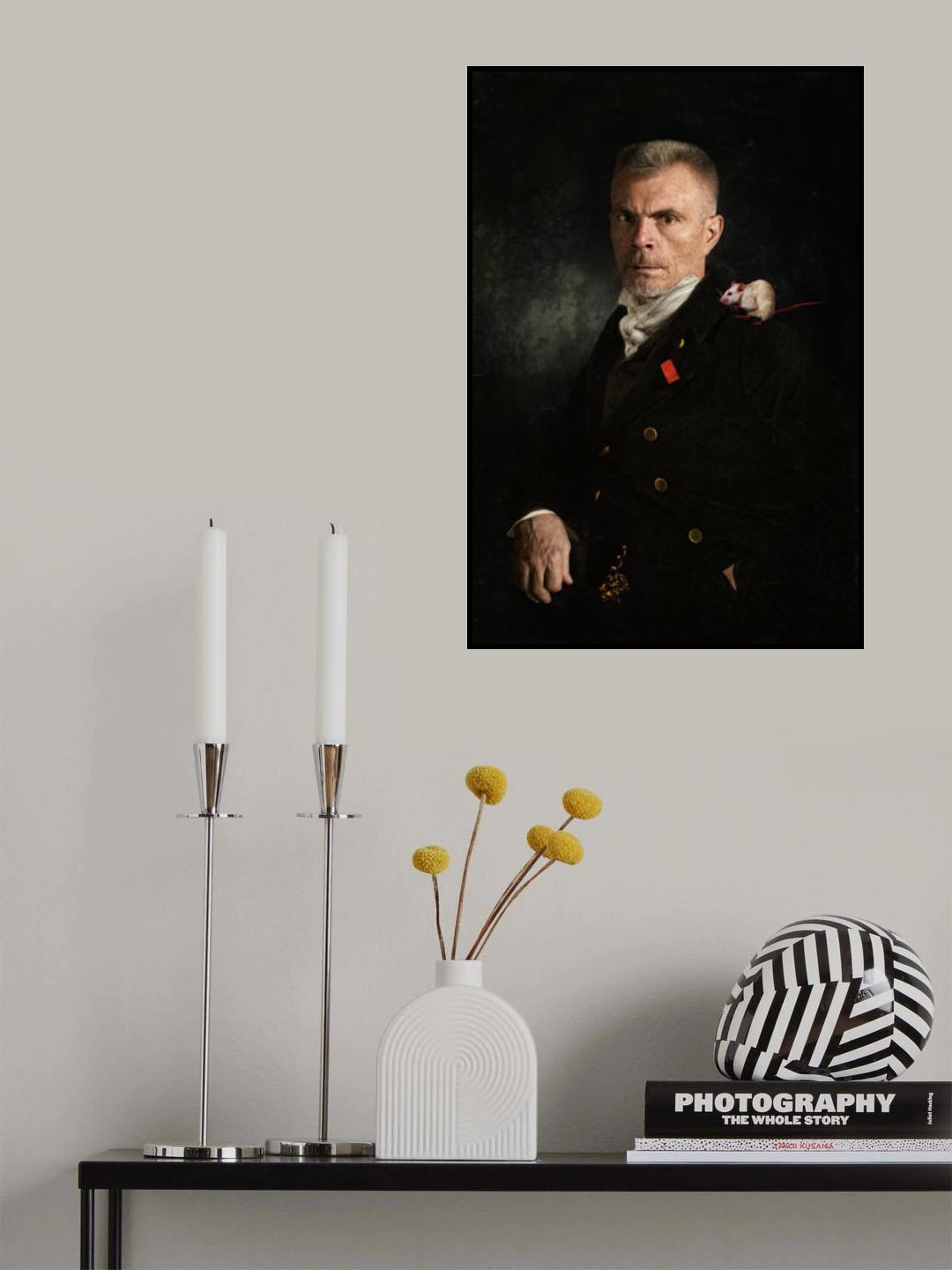 Portrait with mouse Poster och Canvastavla