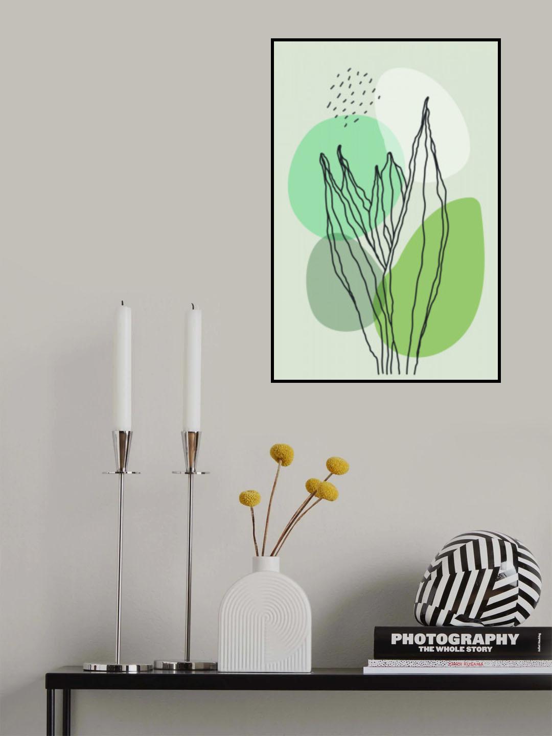 Color Abstract Plants #2 Poster och Canvastavla