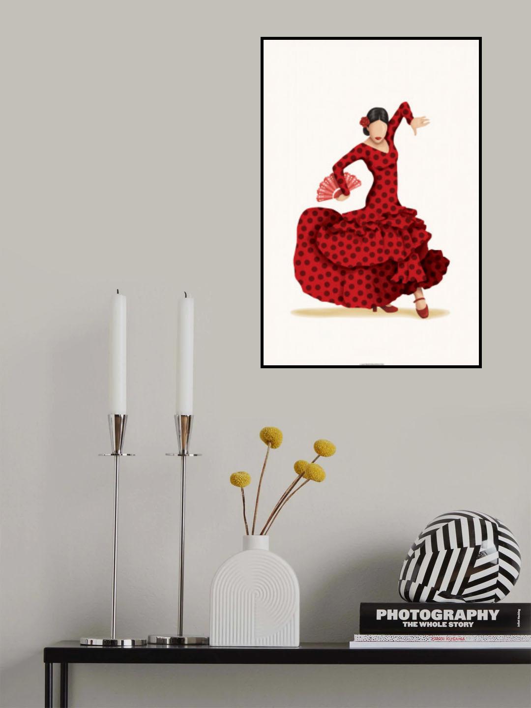 Flamenco Poster och Canvastavla