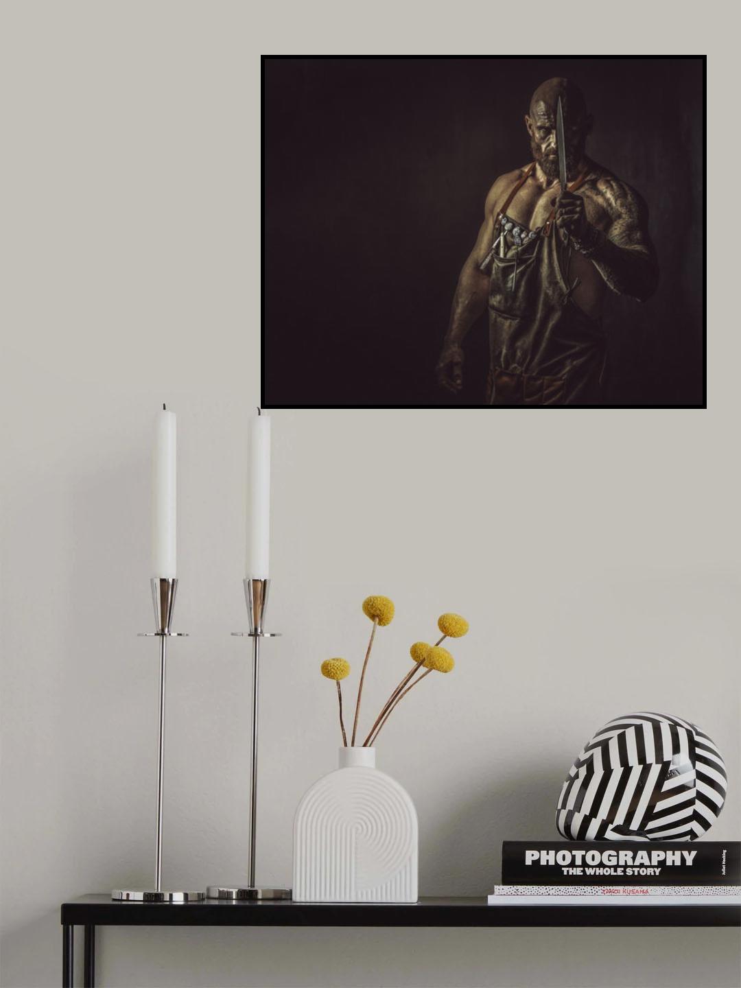 The Butcher Man, and his dark thoughts Poster och Canvastavla