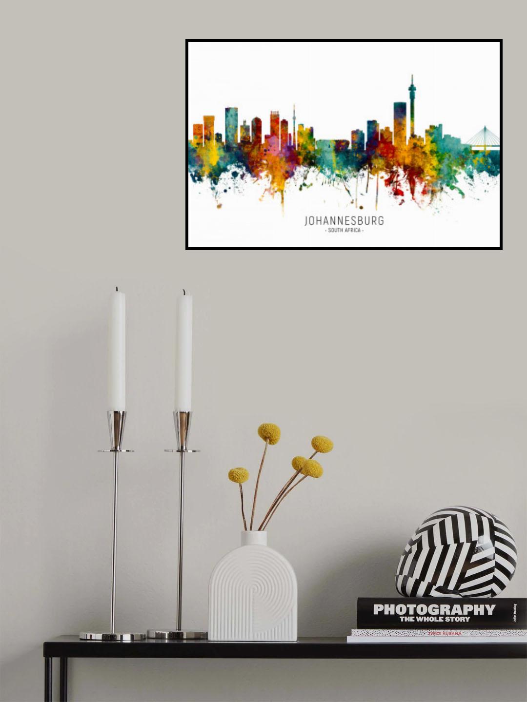 Johannesburg South Africa Skyline Poster och Canvastavla