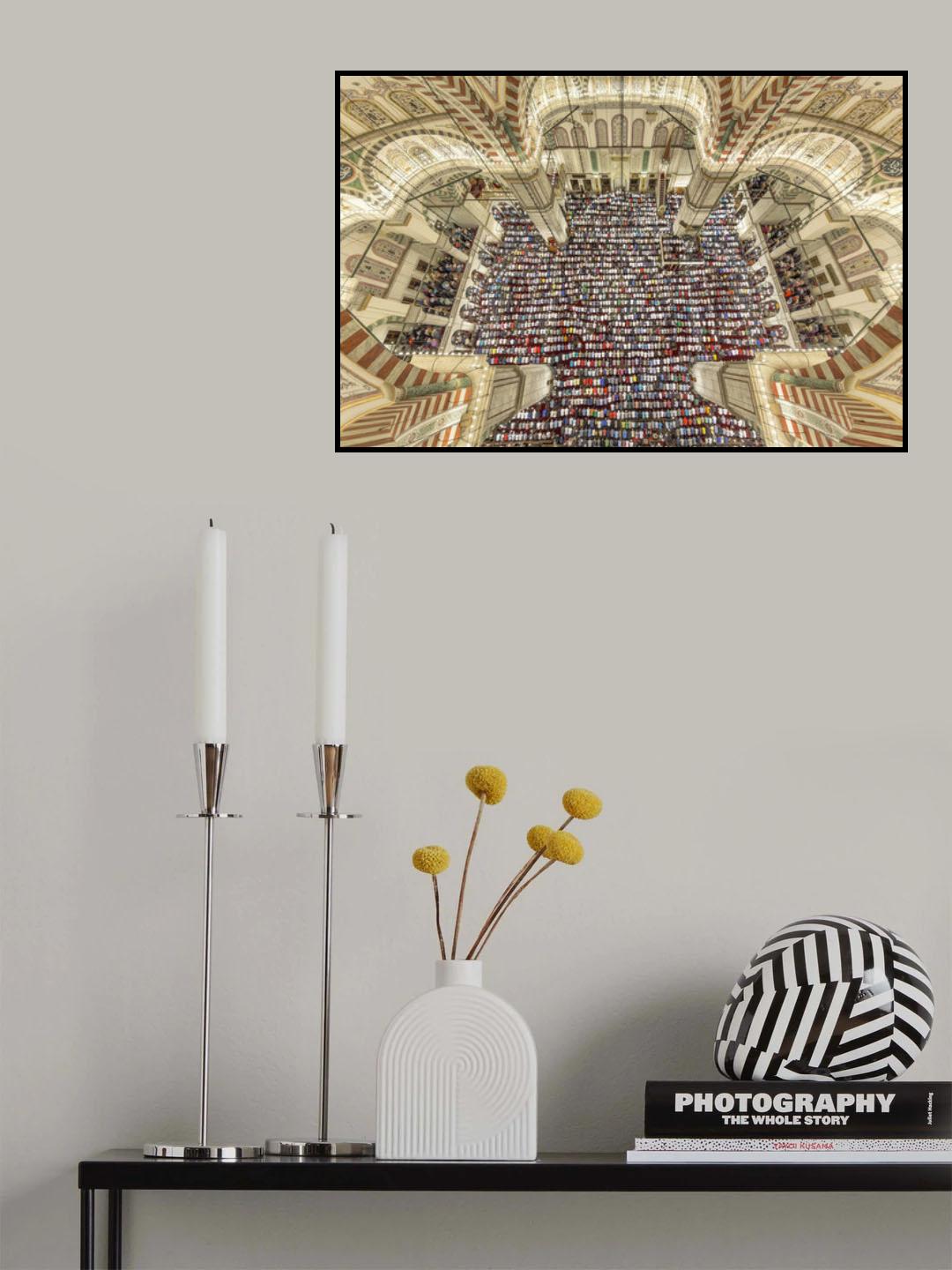 Fatih Mosque for Friday Prayers Poster och Canvastavla