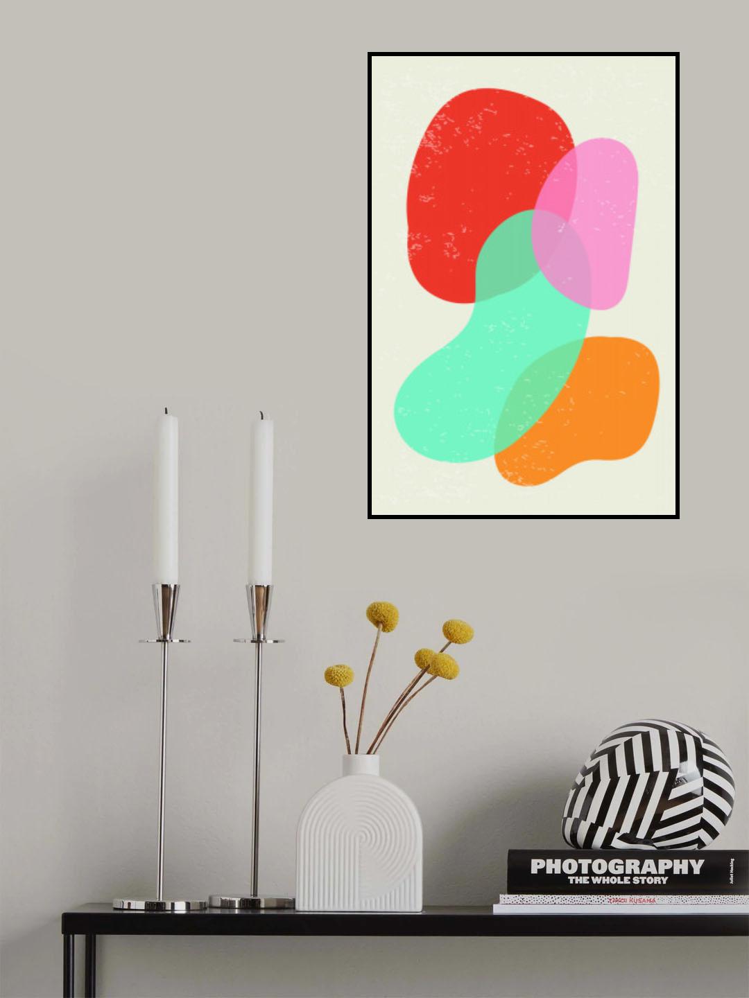 Bright Abstract Shapes #3 Poster och Canvastavla