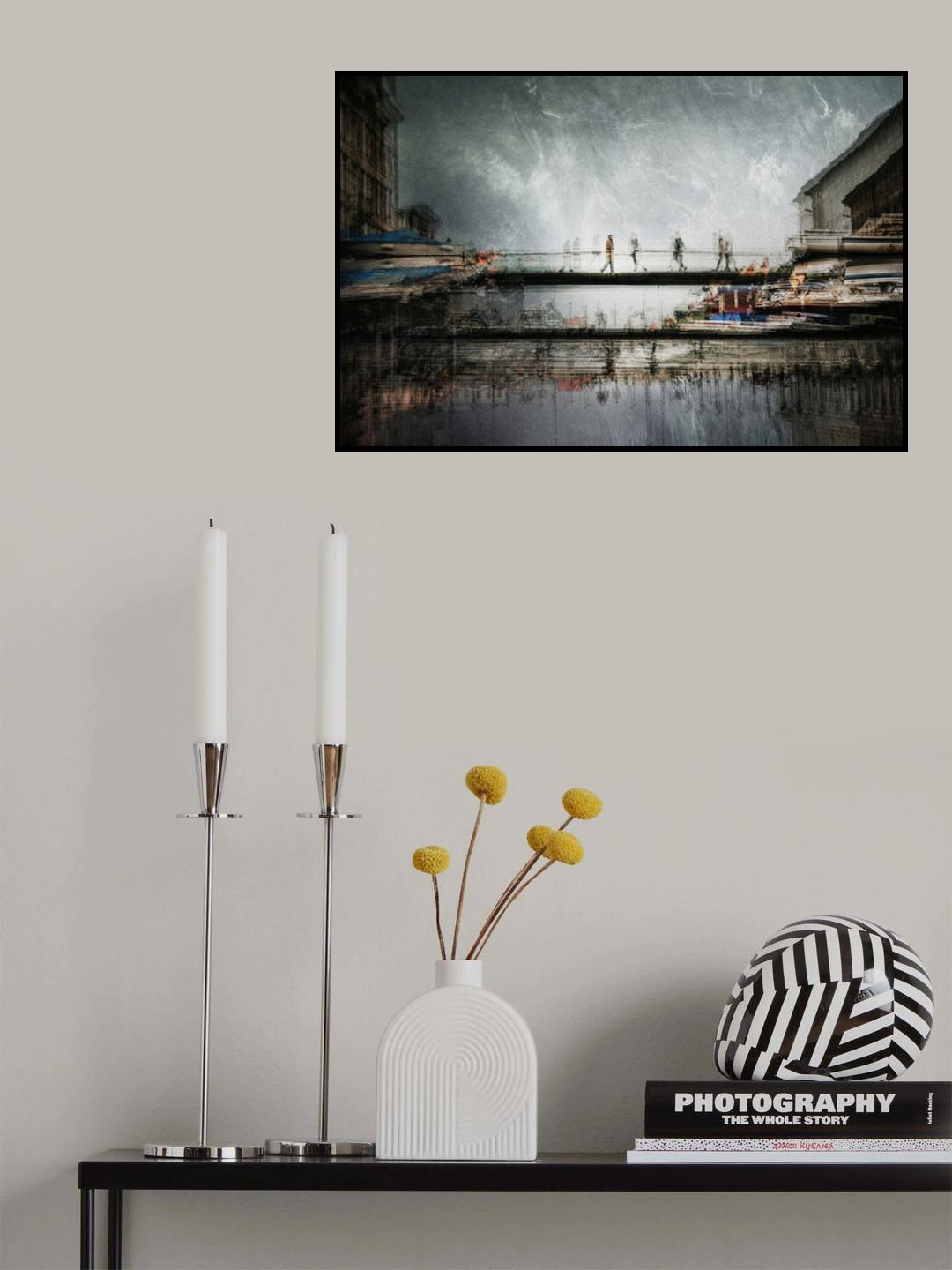 on the bridge Poster och Canvastavla