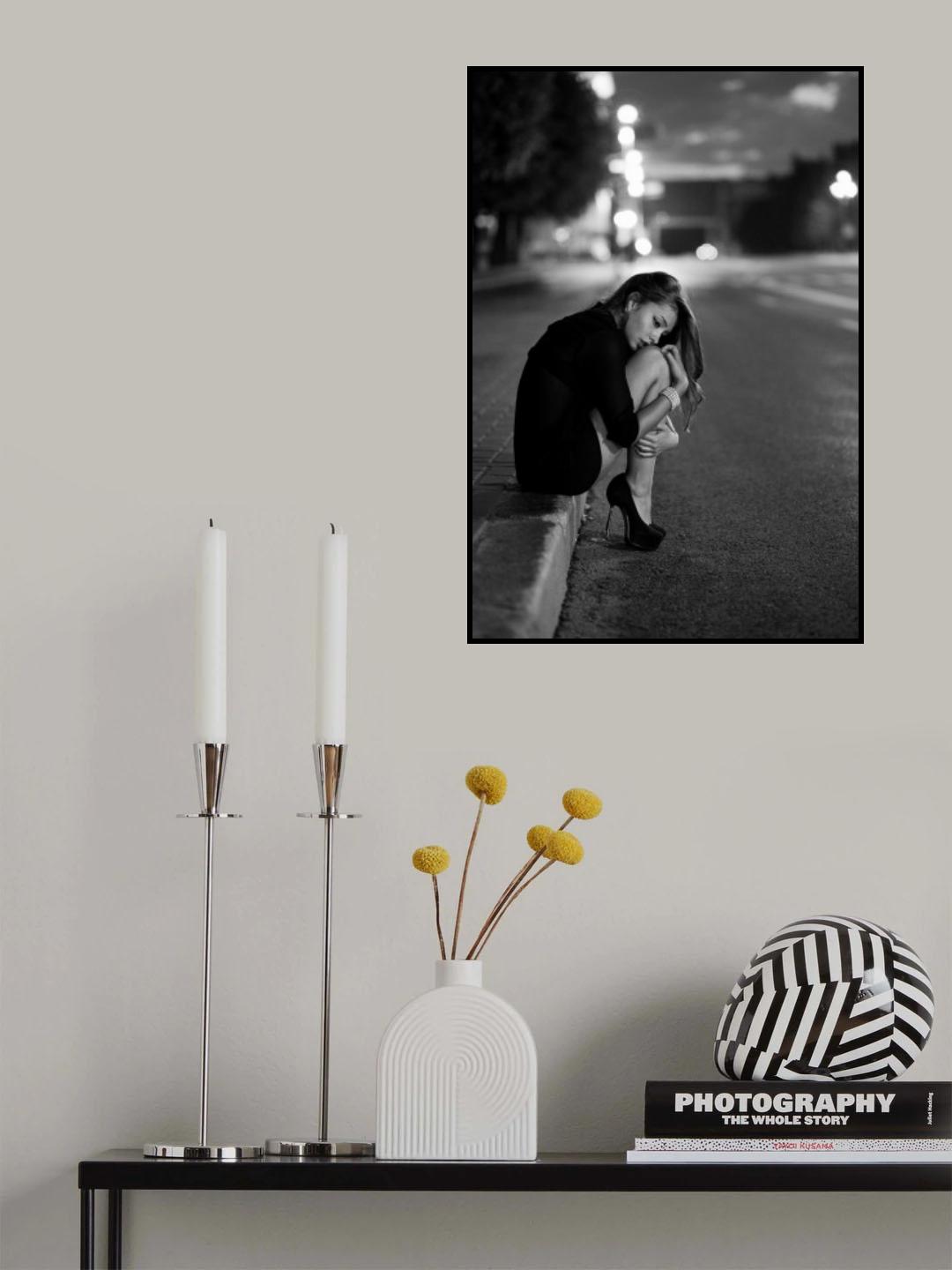 you left me alone Poster och Canvastavla
