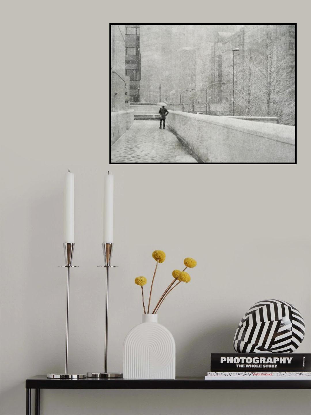Snowy day Poster och Canvastavla