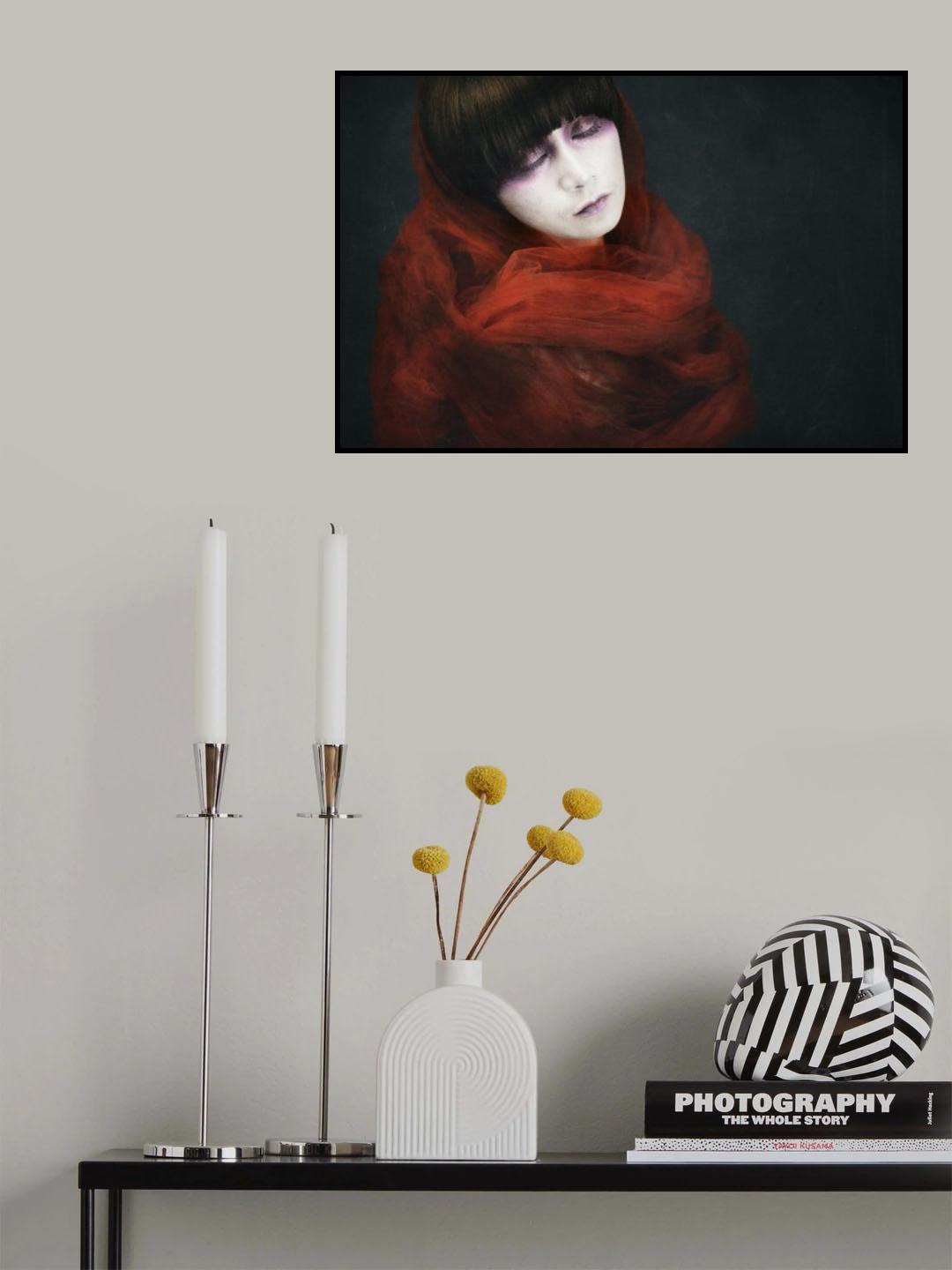 glowing red Poster och Canvastavla