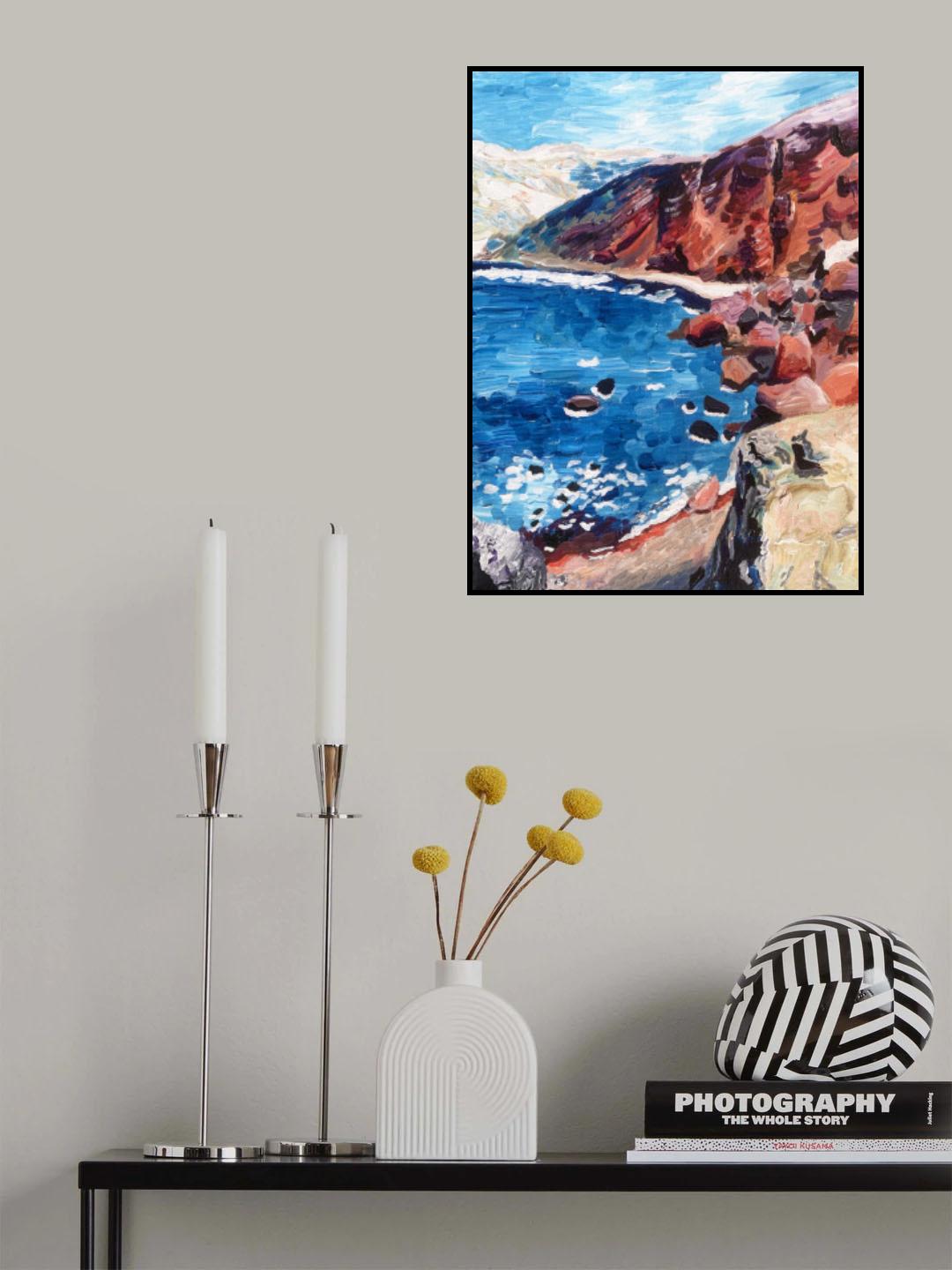 Red Sand Beach Poster och Canvastavla