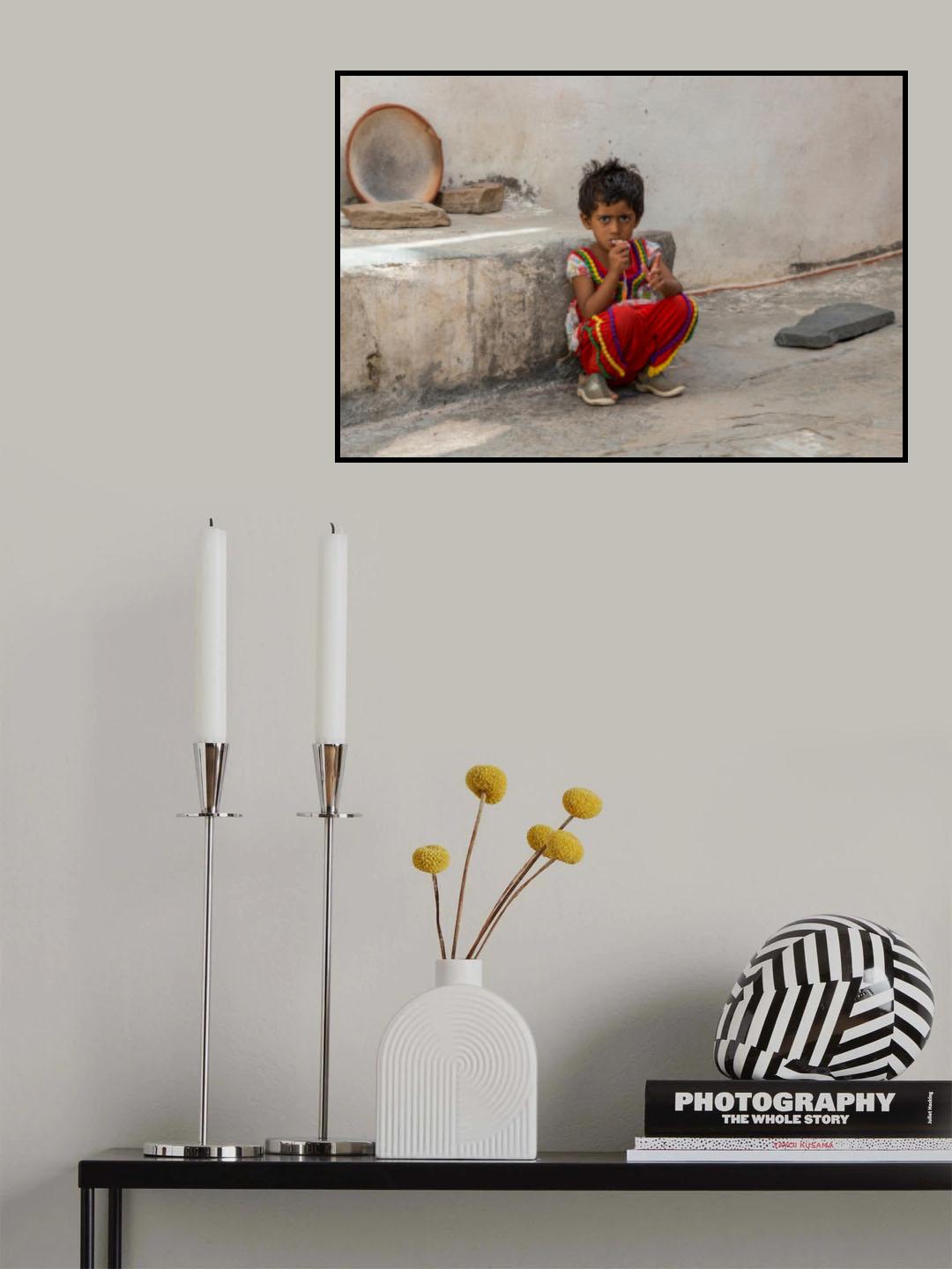 Udaipur (India) kid Poster och Canvastavla
