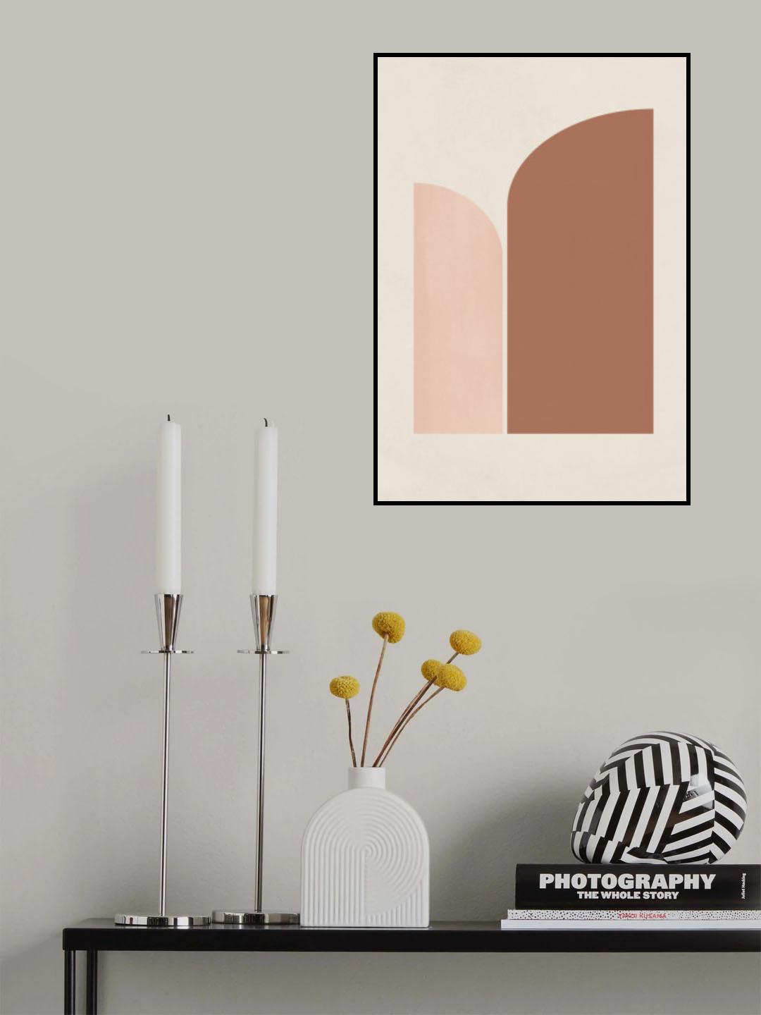 Retro Geometric Poster och Canvastavla