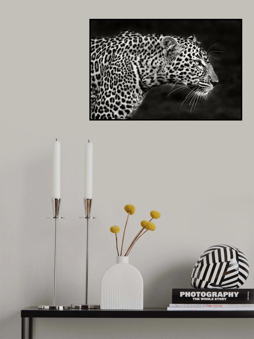 Leopard Close Up Poster och Canvastavla