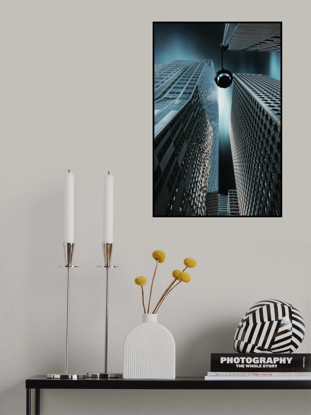 le vieux réverbère Poster och Canvastavla