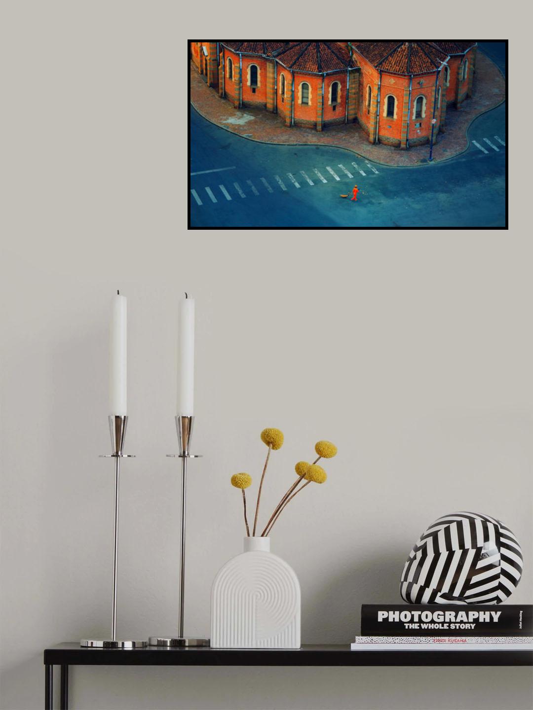 Bamboo broom Poster och Canvastavla