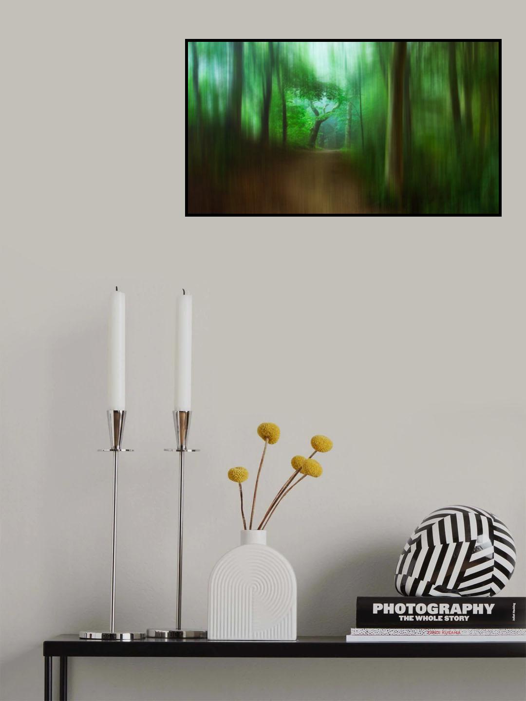 The Blured Forest Path.. Poster och Canvastavla