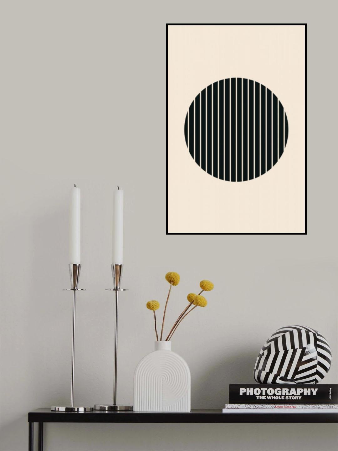 Minimal Circle Vibes #3 Poster och Canvastavla