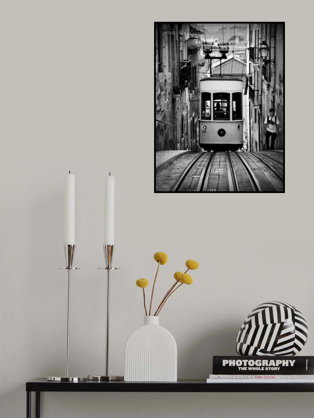 O Eléctrico da Bica Poster och Canvastavla