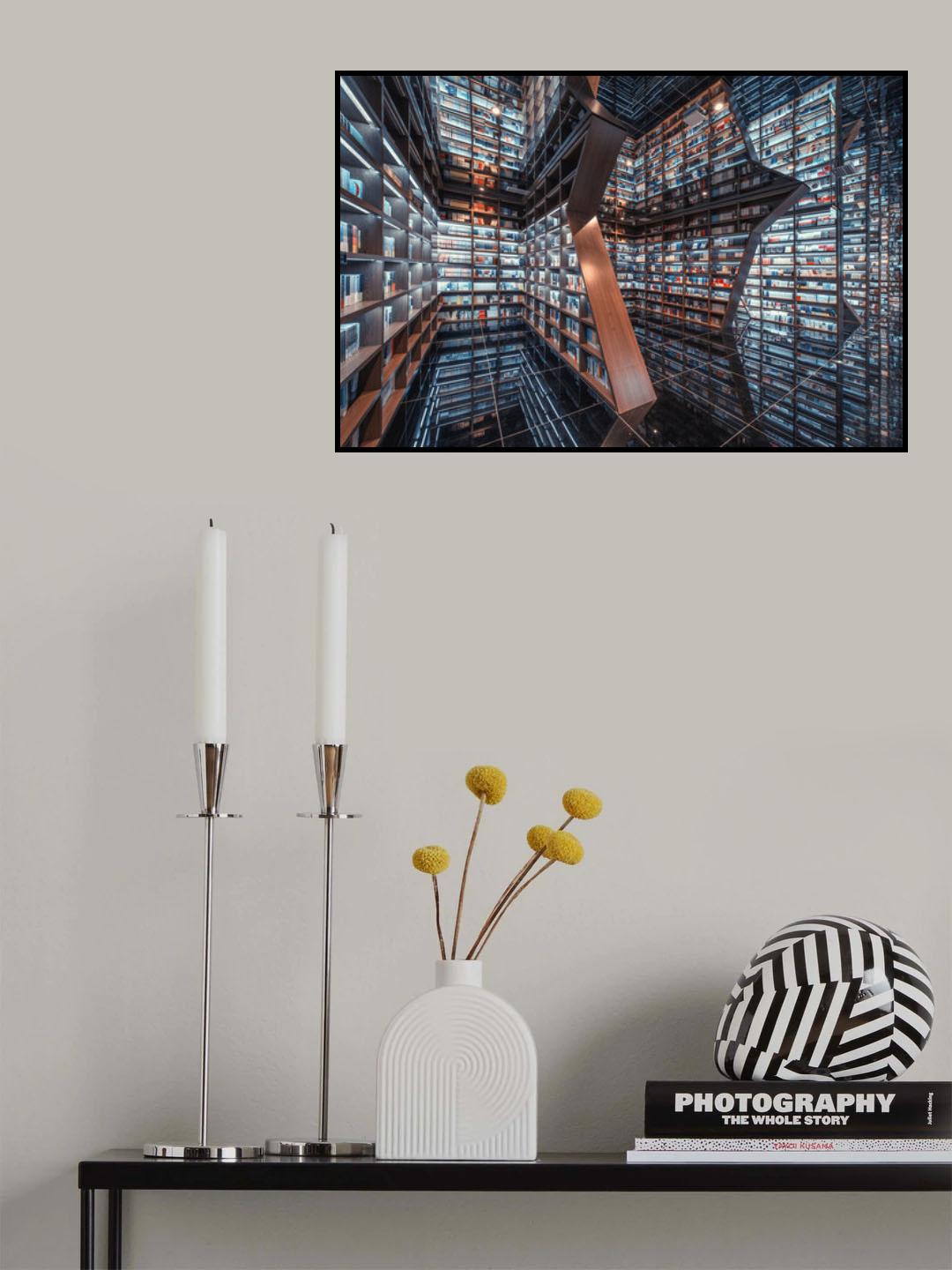 Cool Bookstore Poster och Canvastavla