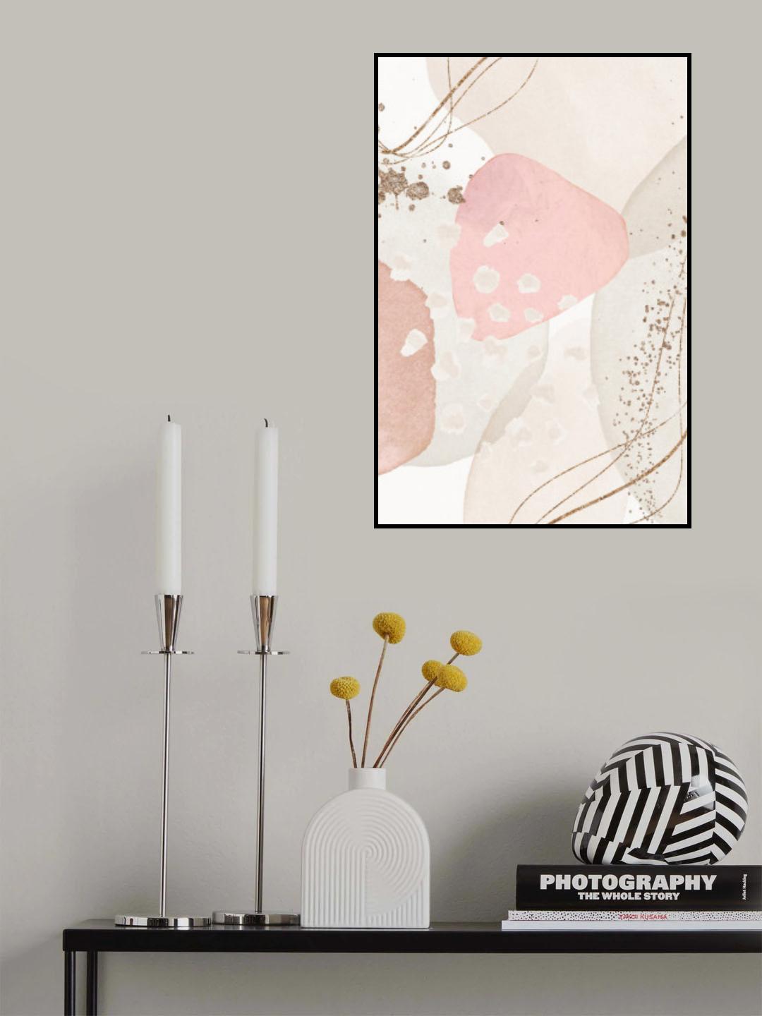 Silky Pink-3 Poster och Canvastavla