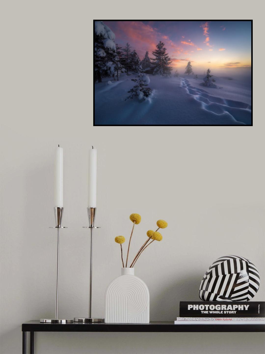 Winter Steps Poster och Canvastavla
