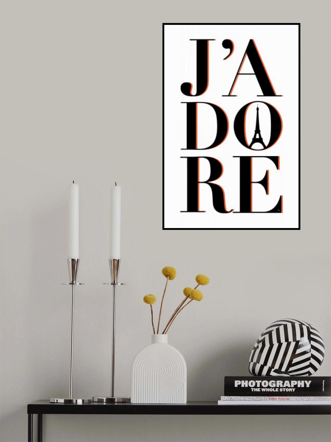 Jadore Poster och Canvastavla