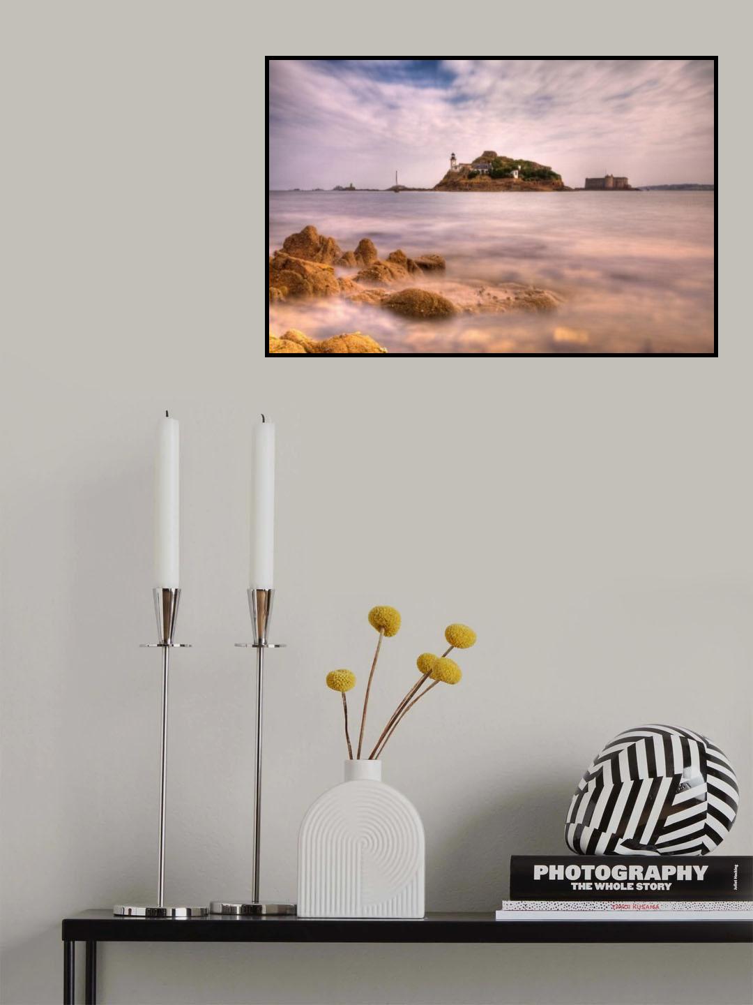 L'ile Louët et le Château du Taureau Poster och Canvastavla