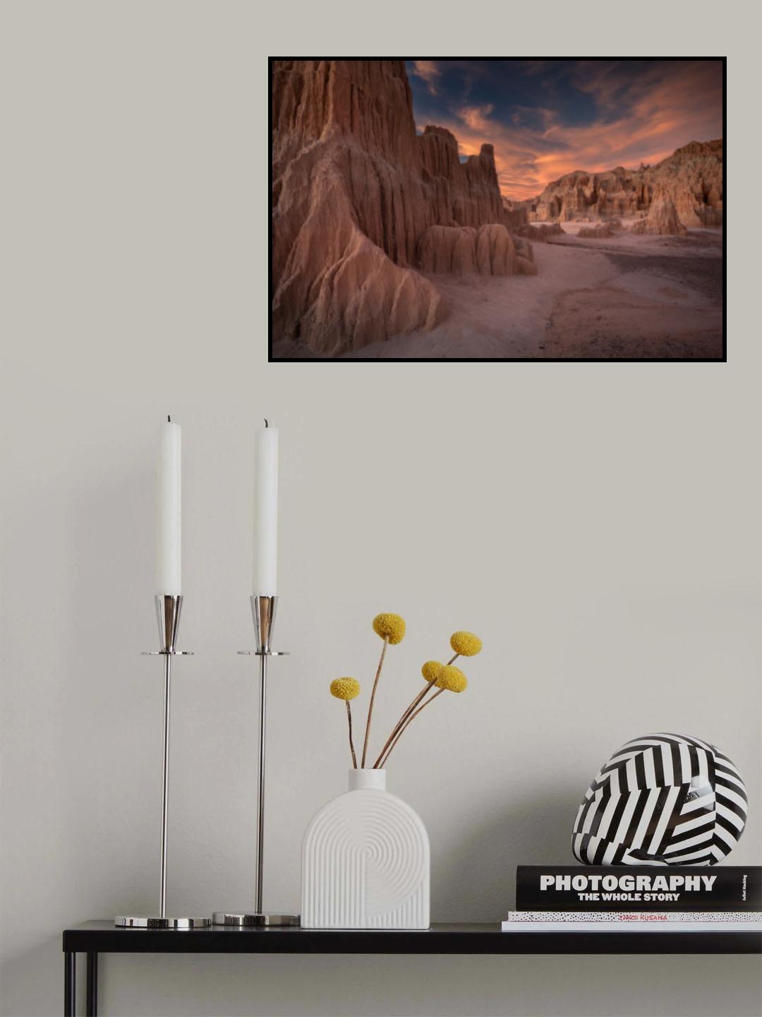 Bentonite Badlands IV Poster och Canvastavla