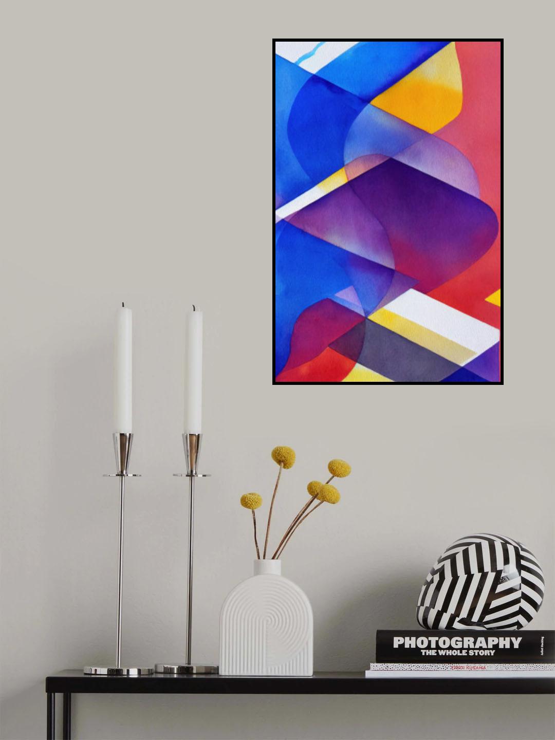 Nature Inspired Abstract Watercolor (Day 32) Poster och Canvastavla