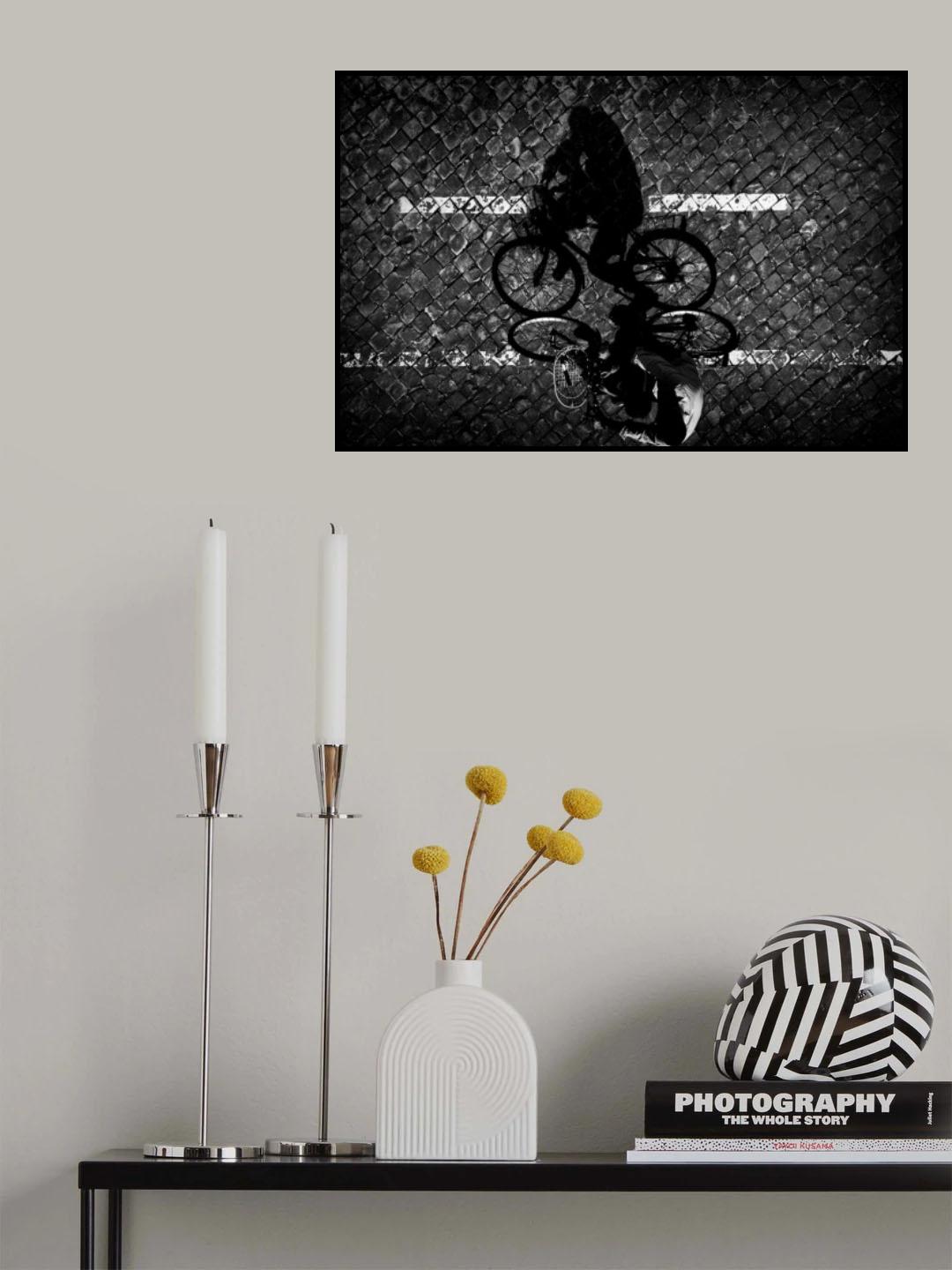 Cycling with Dad... Poster och Canvastavla